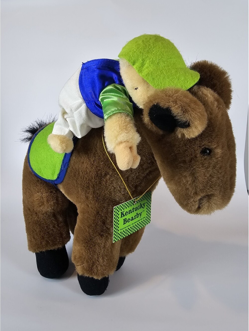 Vintage 1988 Kentucky Bearby Plush Jockey Horse North American Bear Co NWT
